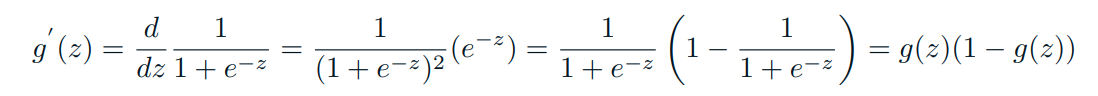 Sigmoid derivative